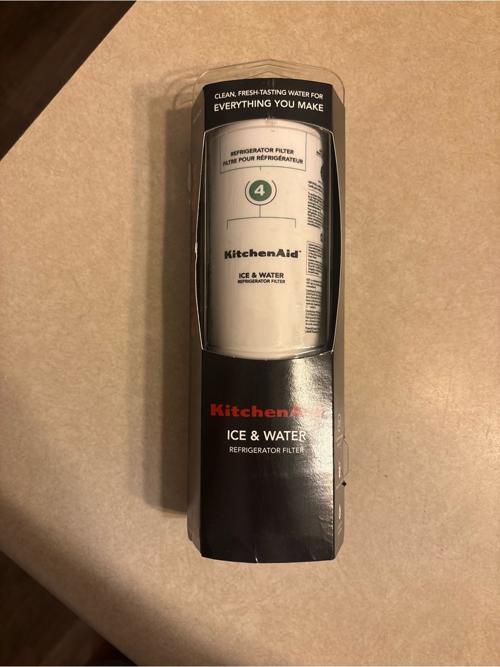 KitchenAid Ice & Water Refrigerator Filter #4 NEW